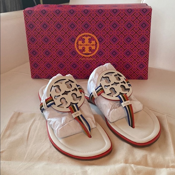 Tory Burch Shoes - Tory Burch Miller Multi Color Sandal Size 10